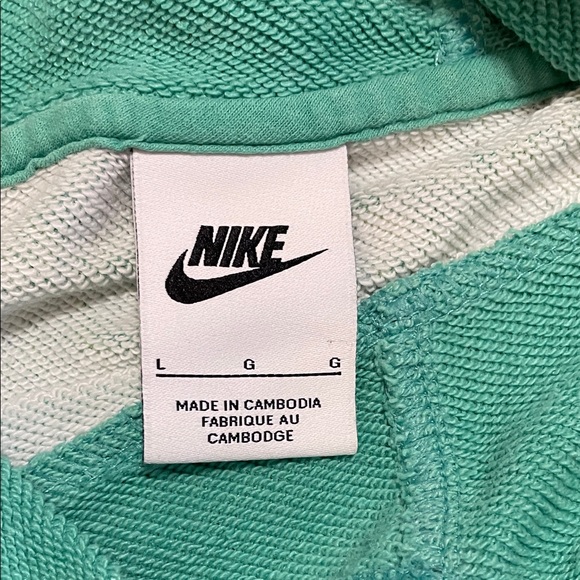 NIKE Kids Lime Green & Gray Zip-up Jacket and Teal Hoodie w/ Front Zipper Pouch - Picture 9 of 11